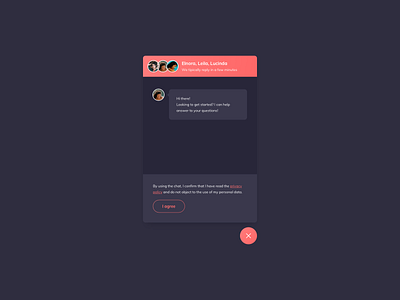 Chatbox UI Design chat chatbox component design dark theme dark ui ui component