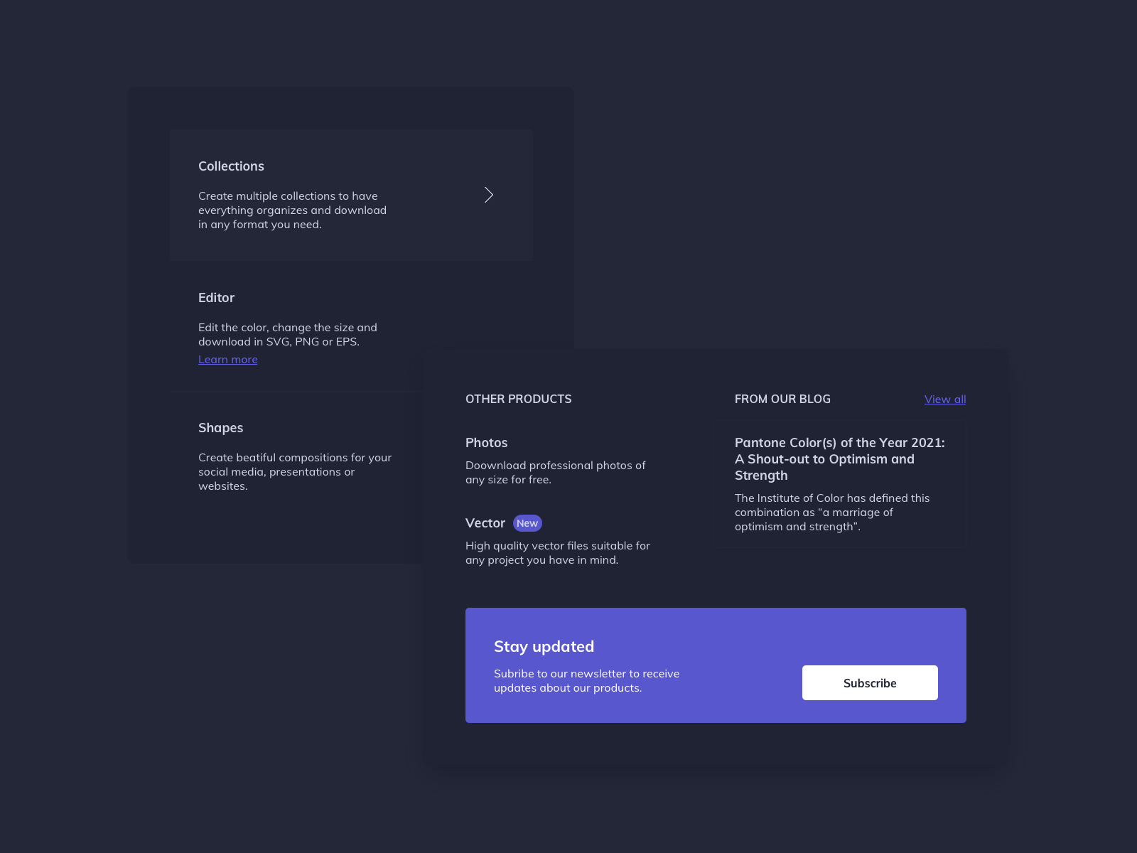 Dark Themed UI Component Design by Ildiko Gaspar on Dribbble