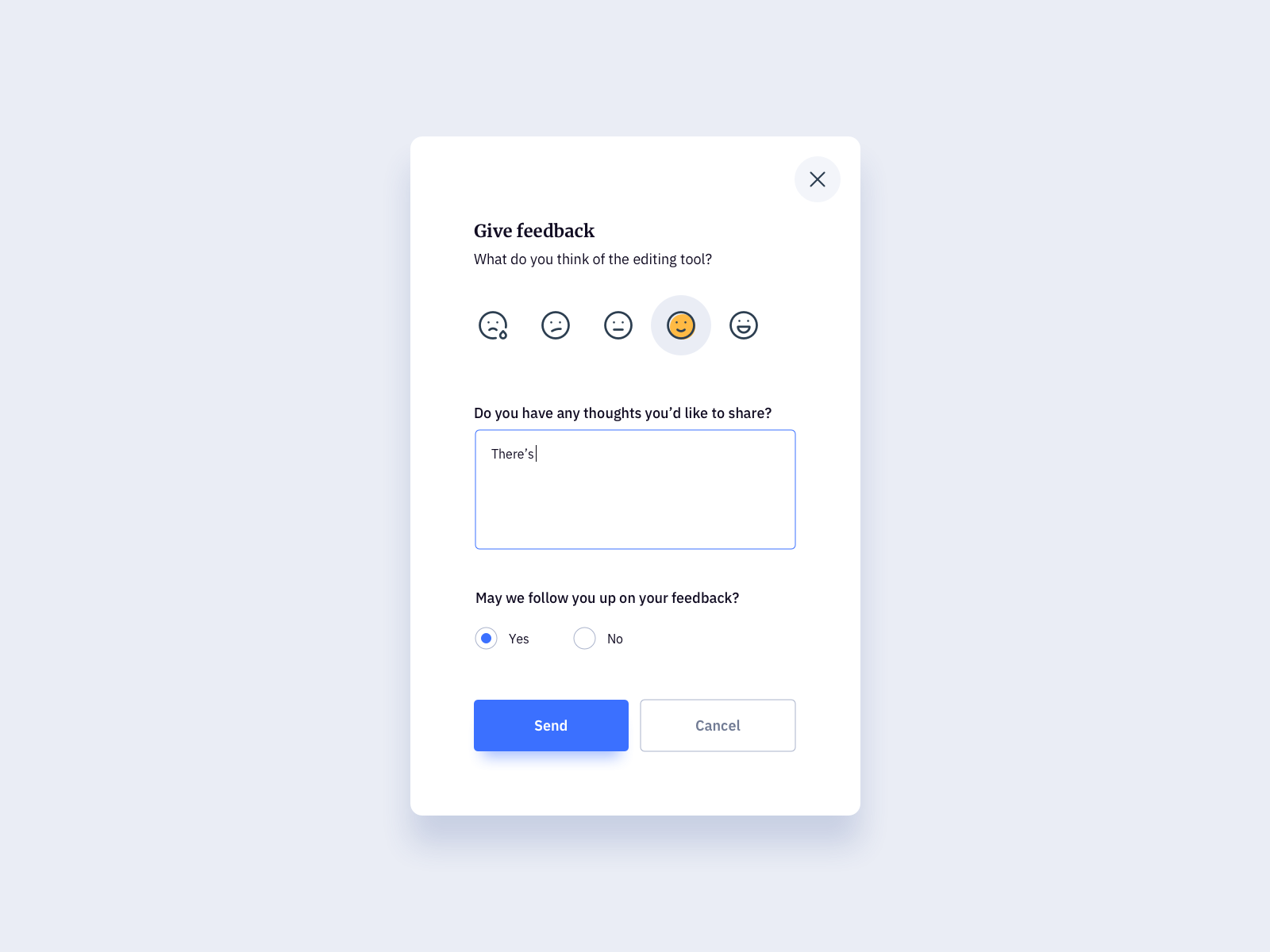 Feedback Modal UI Design By Ildiko Gaspar On Dribbble