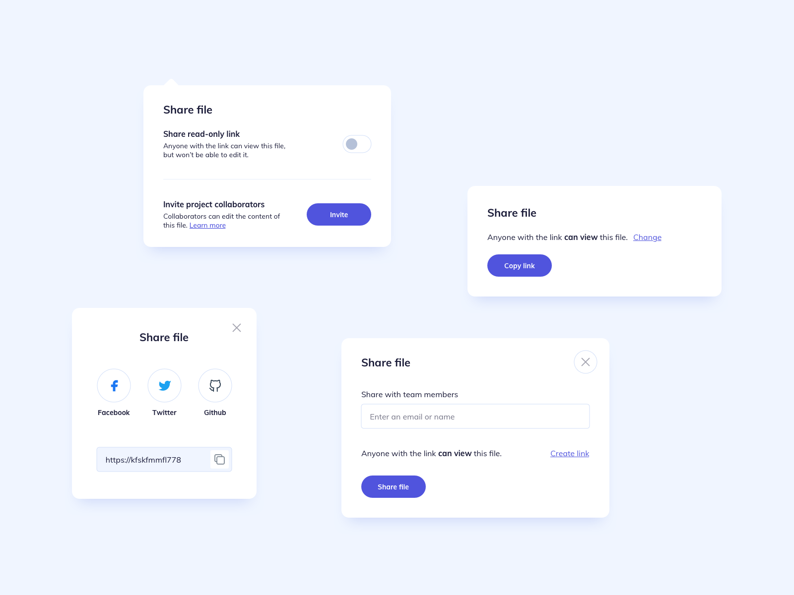 Share Cards UI Design by Ildiko Gaspar on Dribbble