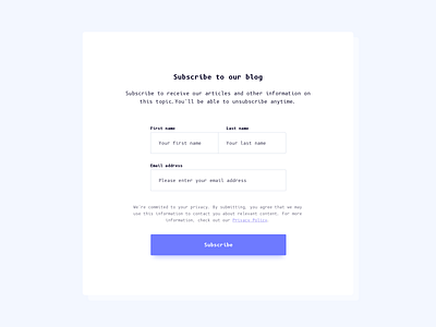 Subscribe Form UI Design ildiesign newsletter newsletter ui subscribe subscribe form subscribe ui design ui ui design ui design daily ui pattern ui practice ux ux design