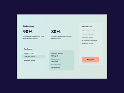 Website Section UI Design