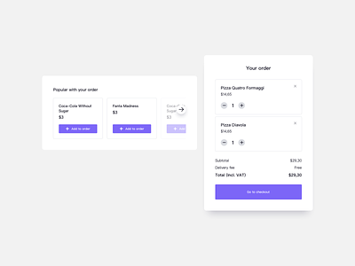 Checkout UI Components Design