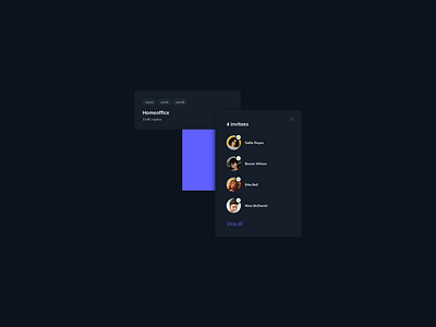 Dark Themed UI Components