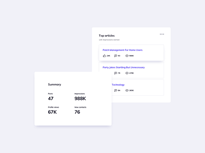 Stats Cards UI Design analytics statistics stats stats design stats ui ui ui component ui component design ui design ui design daily ui pattern ux ux design