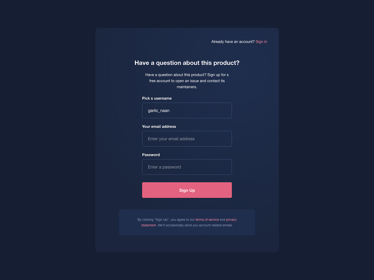Sign Up UI designs, themes, templates and downloadable graphic elements ...