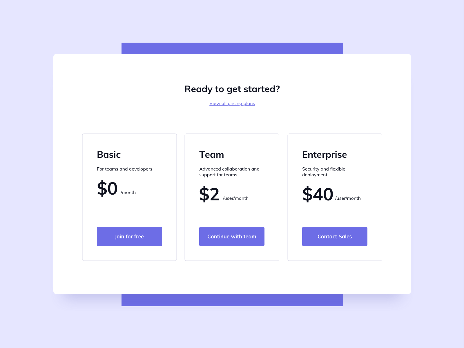 Pricing Section UI Design by Ildiko Gaspar on Dribbble