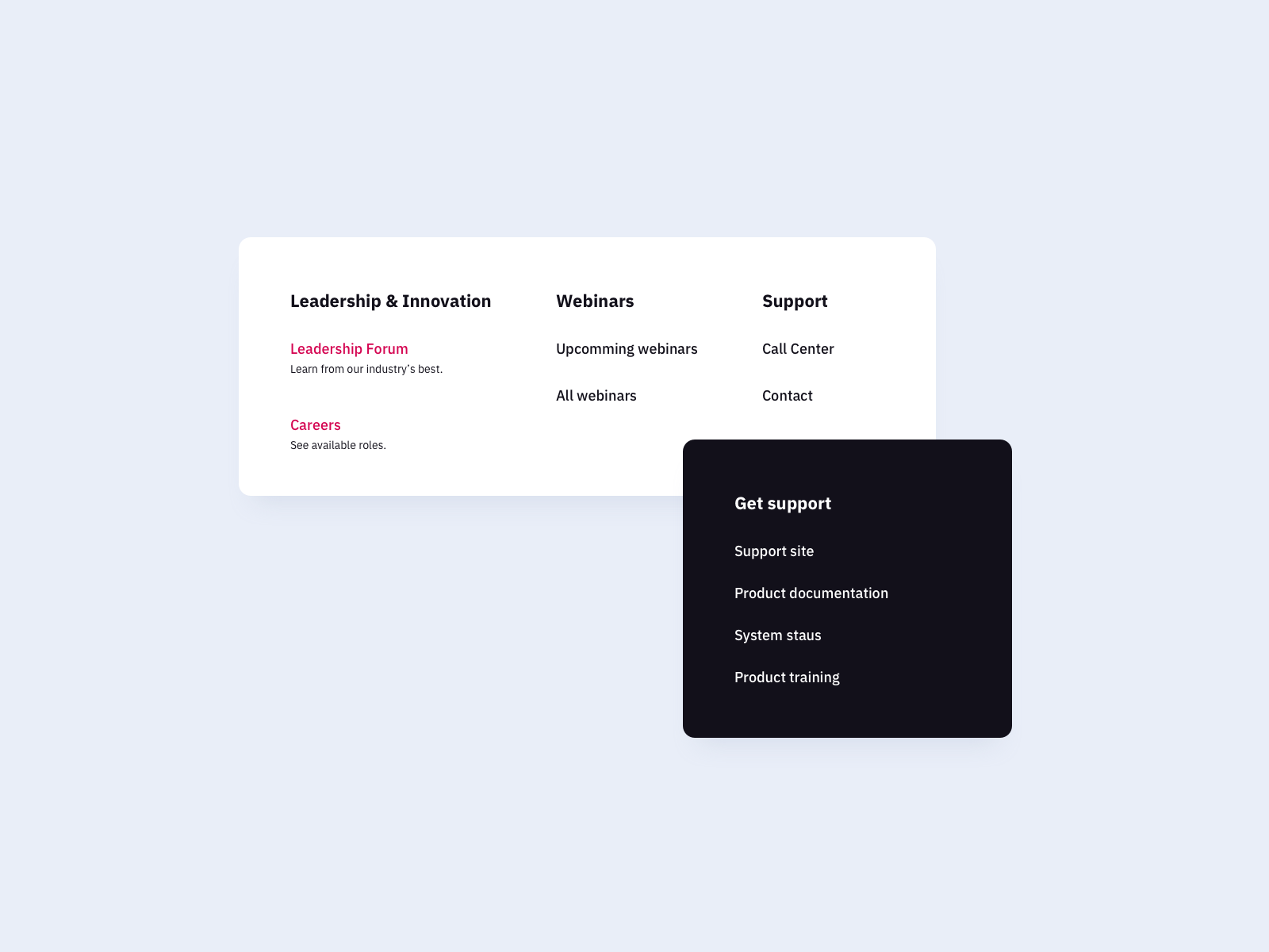 Menu UI Design by Ildiko Gaspar on Dribbble