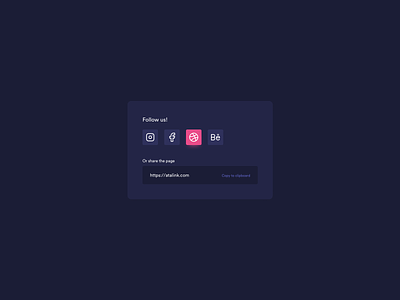 Share Content Card UI Design