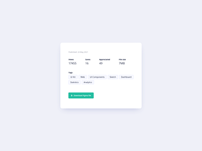 Details Card UI Design