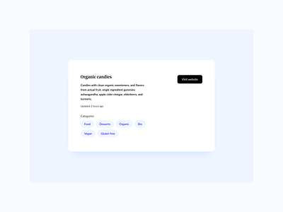 Details Card UI Design