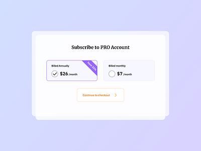 Pricing Section UI Design