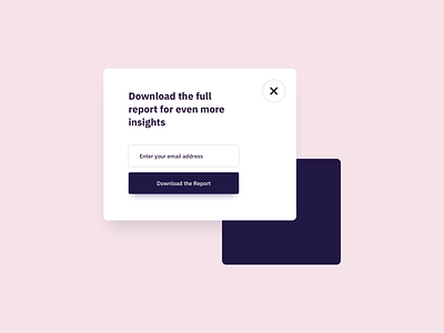 Email Pop Up UI Design by Ildiko Gaspar on Dribbble