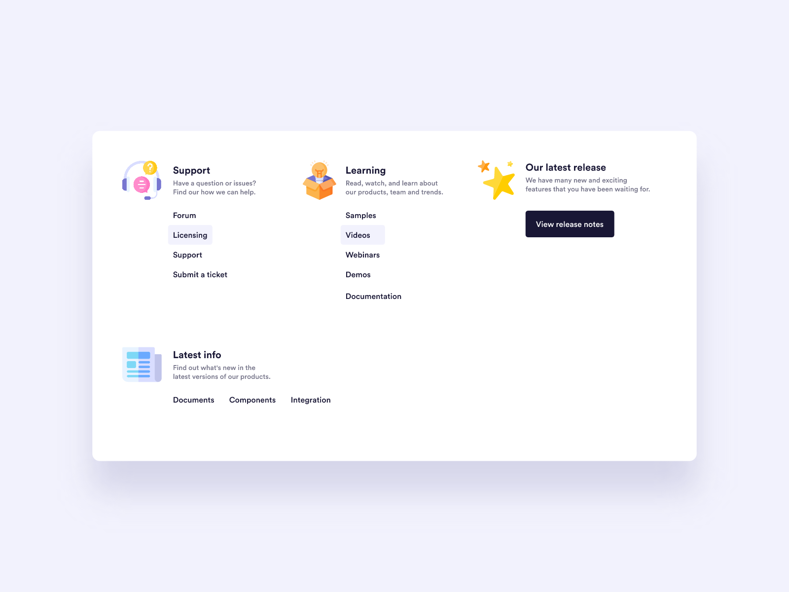 Menu UI Design by Ildiko Gaspar on Dribbble