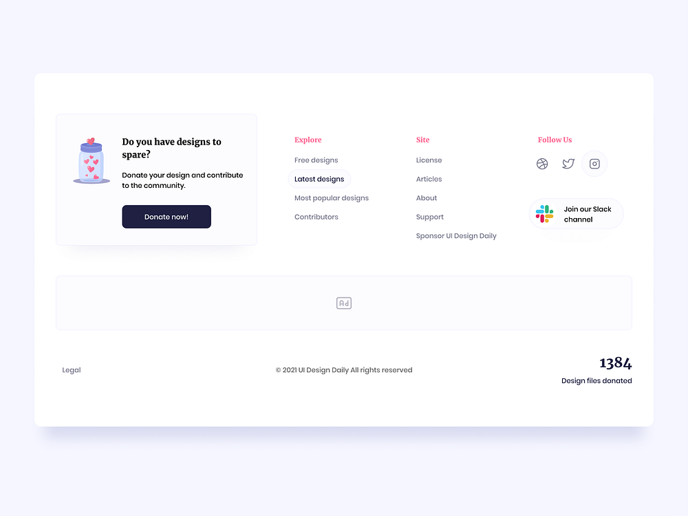 Footer UI designs, themes, templates and downloadable graphic elements ...