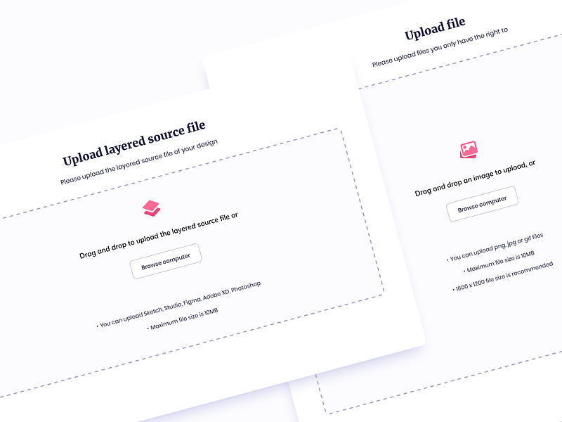 File Upload UI designs, themes, templates and downloadable graphic ...