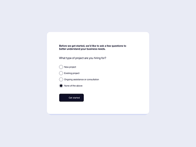 Survey UI Design