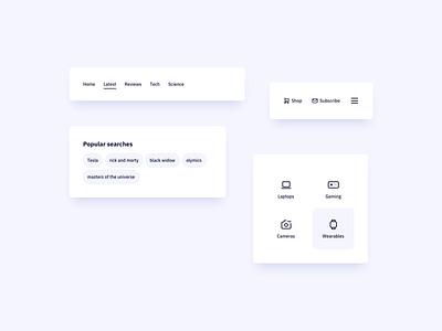 Navigation UI Components menu design menu ui navigation navigation ui ui ui component ui design ui design daily ui pattern ui practice ux ux design