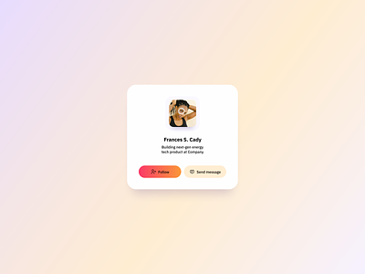 User Profile Card UI Design free ui component profile card ui ui component ui component design ui design ui design daily user profile user profile card user profile ui ux ux design