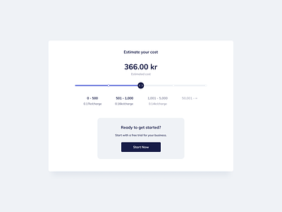 Calculate Price UI Design