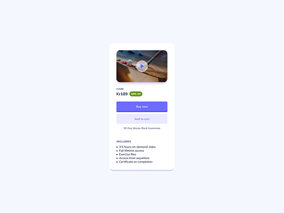 Course Card UI Design card design card ui card ui component card ui design course card course card ui free ui component ildiesign ui design daily