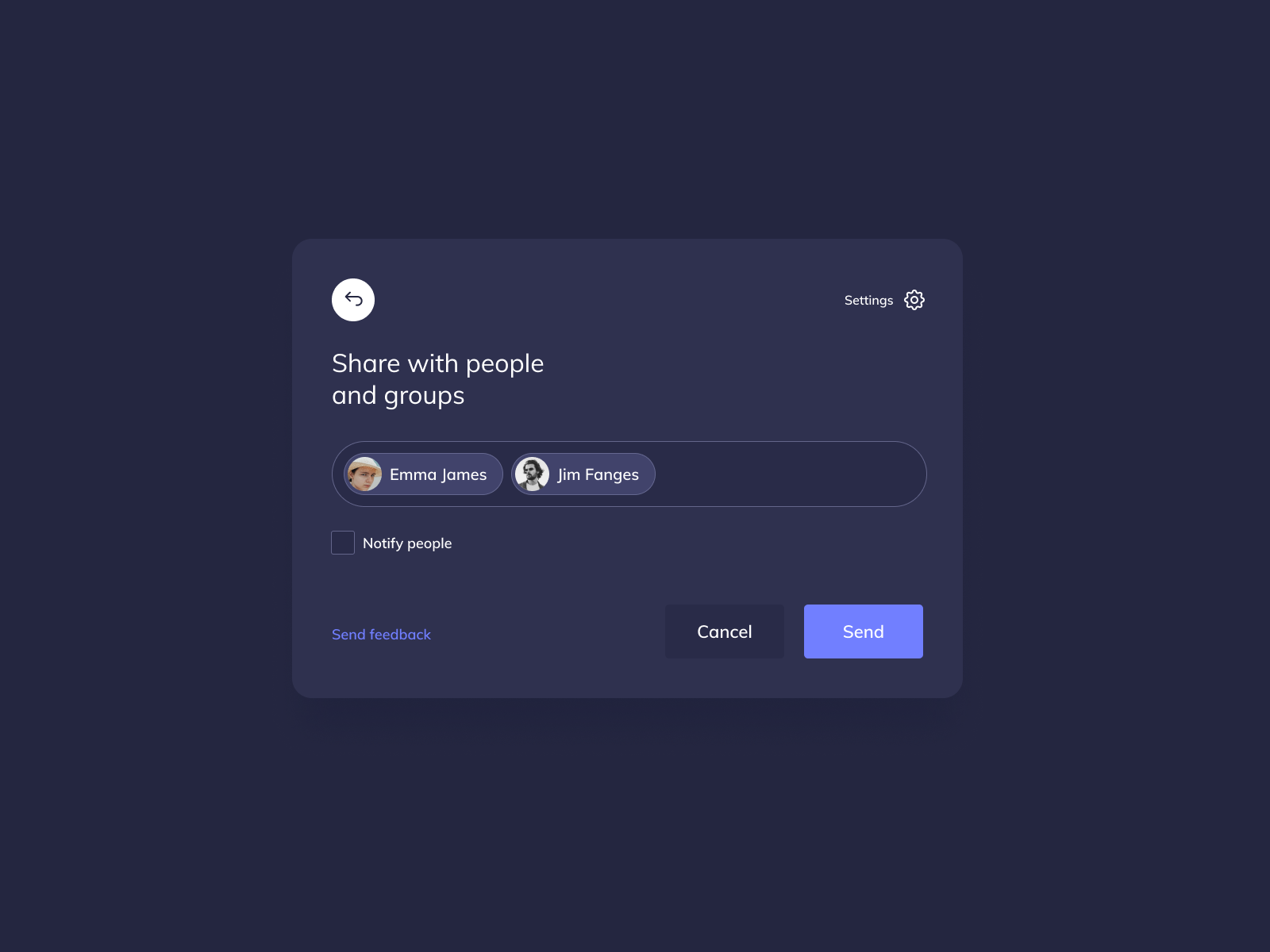 Share Modal UI Design by Ildiko Gaspar on Dribbble