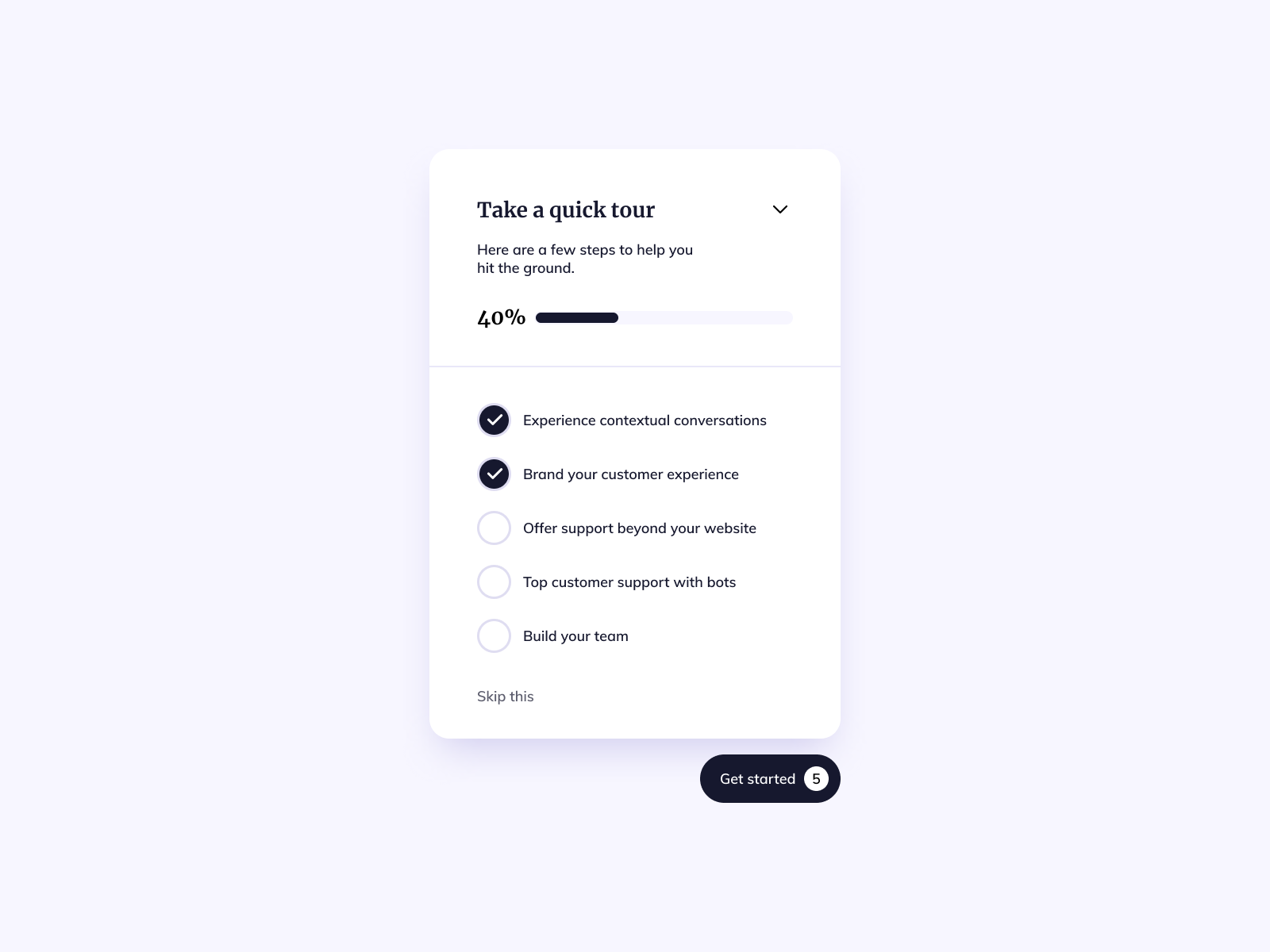Onboarding List UI Design by Ildiko Gaspar on Dribbble