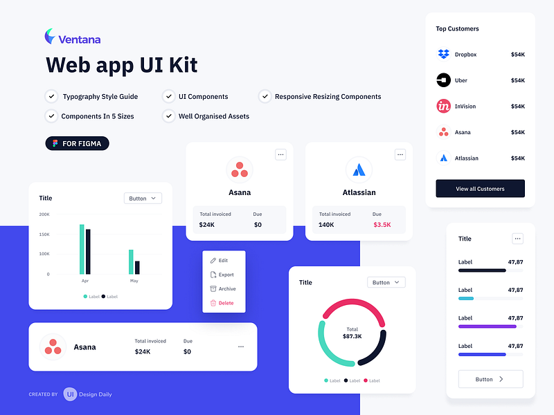 Table UI designs, themes, templates and downloadable graphic elements ...