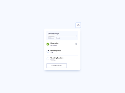 Download Status UI Design download card download dropdown download list download status free ui component ui ui component ui component design ui design ui design daily ux ux design