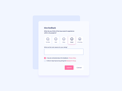 Give Feedback UI Design feedback feedback card feedback card ui feedback design feedback ui feedback ui design free ui free ui component ui ui component design ui design ui design daily ui pattern ui practice ux ux design