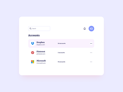 List UI Design