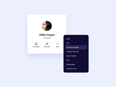 Profile Card UI Design