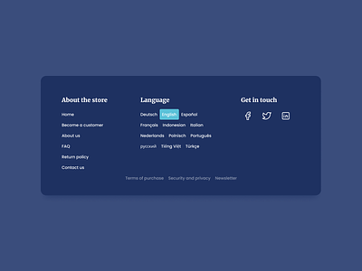 Footer UI Design