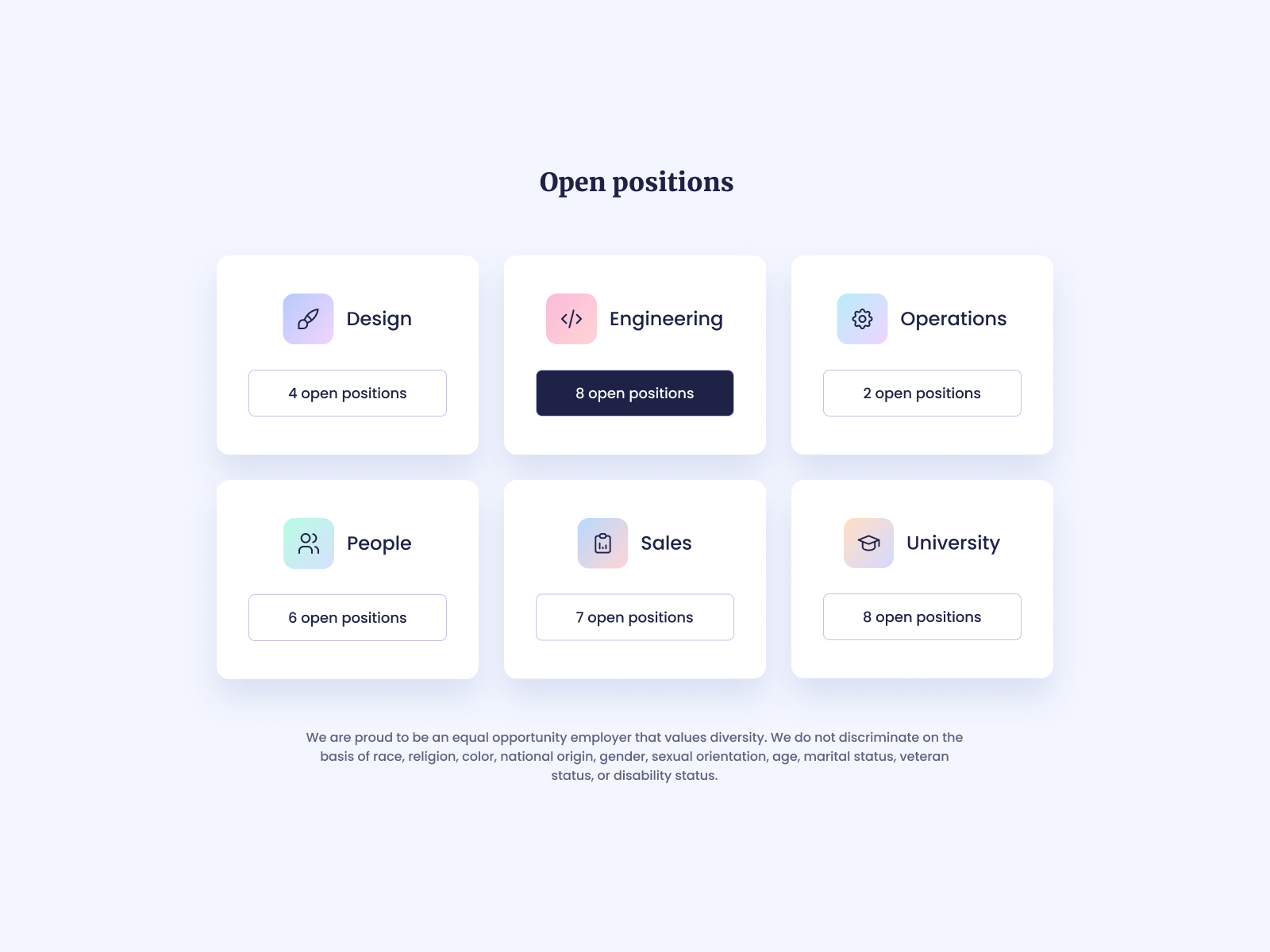 Job Cards UI Design by Ildiko Gaspar on Dribbble