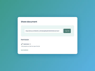 Share Document UI Design