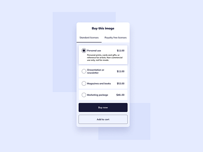 Pricing UI Design