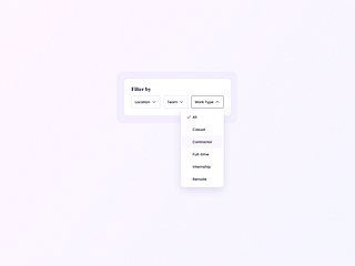Filter UI Design by Ildiko Gaspar on Dribbble