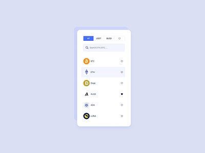 Filter UI Design