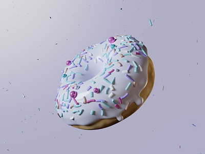 3D Donut 3d 3d art 3d design 3d modelling blender donut donut illustration