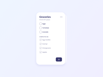 To Do List UI Design