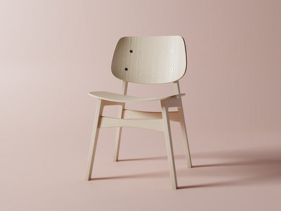 3D Chair made with Blender 3d 3d art 3d blender 3d chair 3d model blender