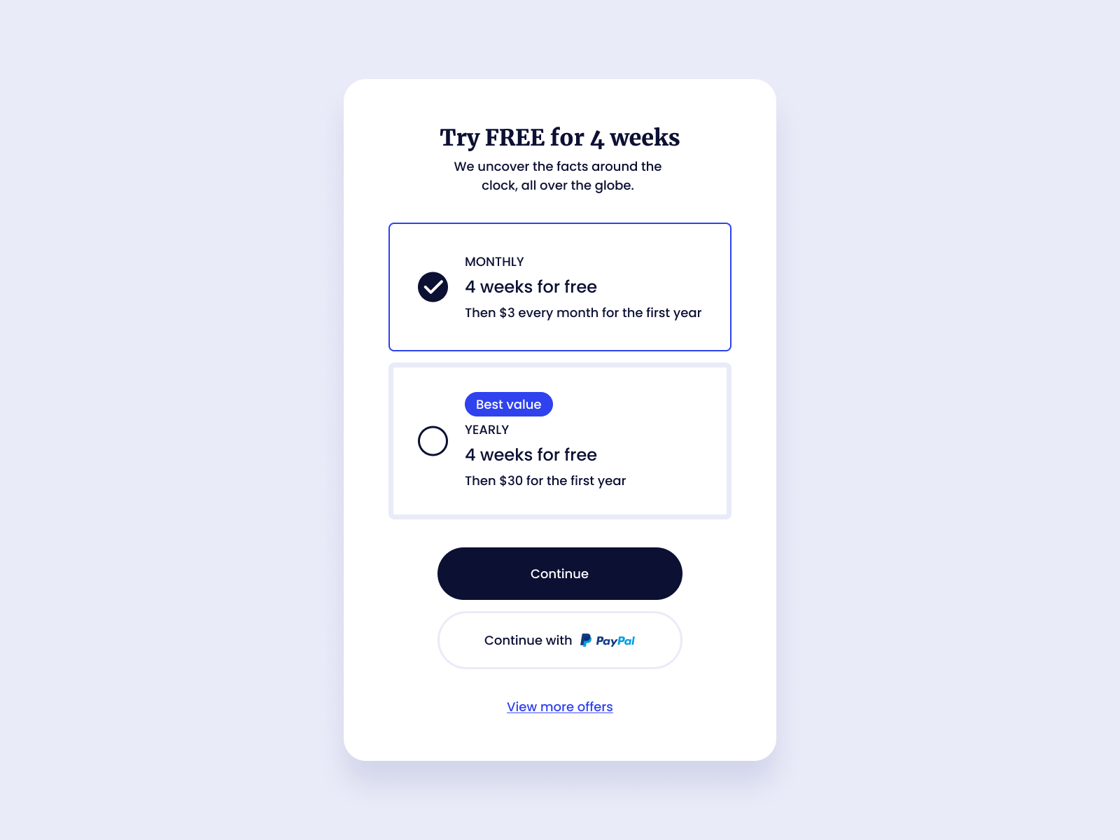 Pricing Card UI Design by Ildiko Gaspar on Dribbble