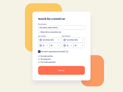 Rent A Car UI Design free ui component rent car rent car ui rent car ui component search search ui ui ui design ui design daily ux ux design