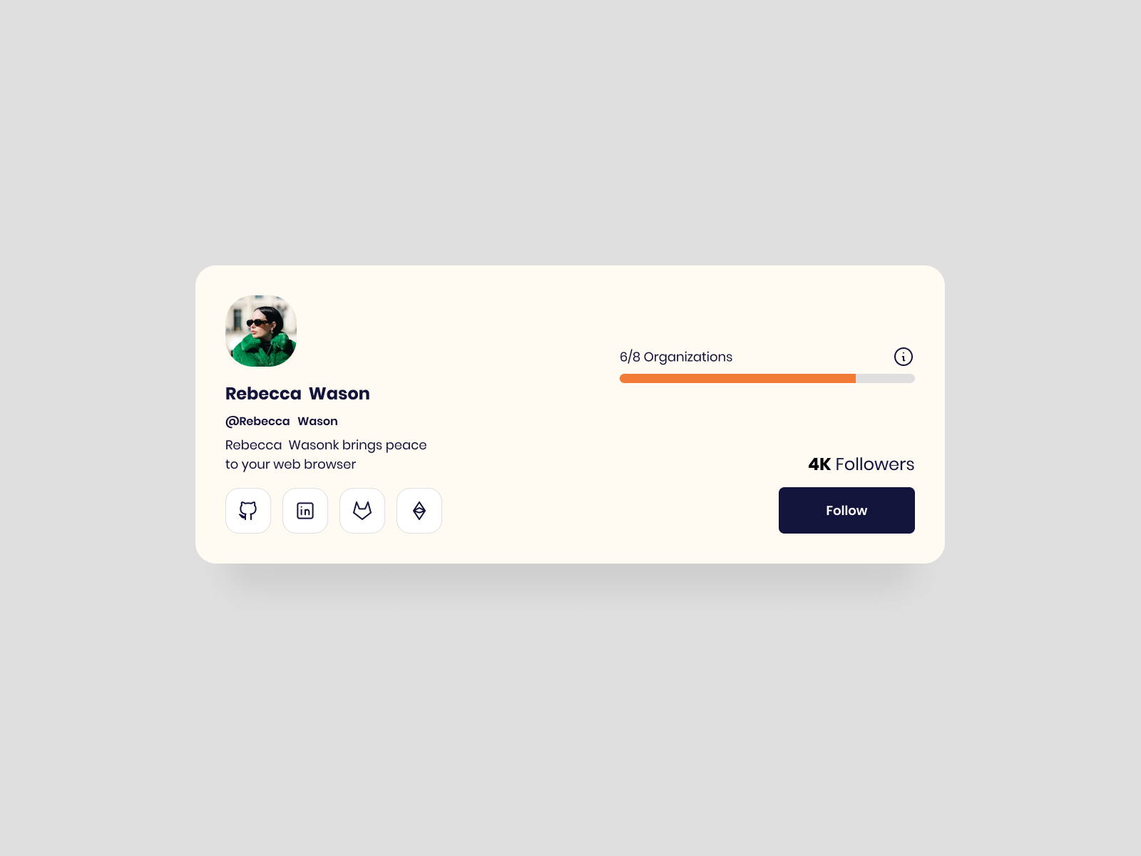 Profile Page Header UI Design by Ildiko Gaspar on Dribbble