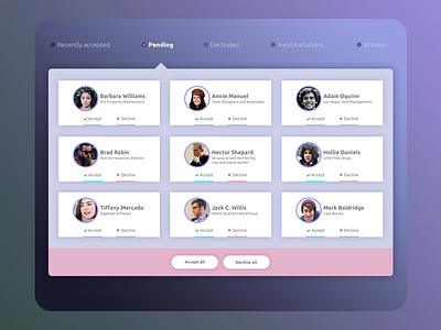 Pending Invitation Ui Design by Ildiko Gaspar on Dribbble