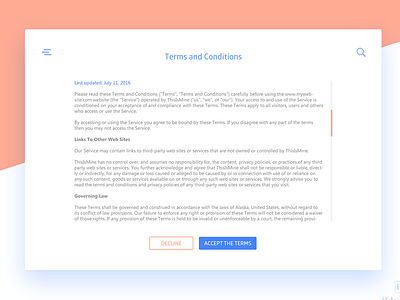 Terms Of Services daily ui ildiesign terms of service ui ux