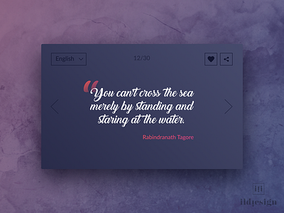 Quote Ui Design by Ildiko Gaspar on Dribbble