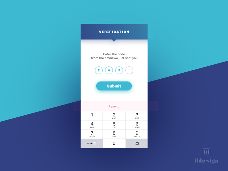 Verification Code Ui Design by Ildiko Gaspar on Dribbble