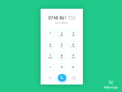 Dial Pad Ui Design by Ildiko Gaspar on Dribbble