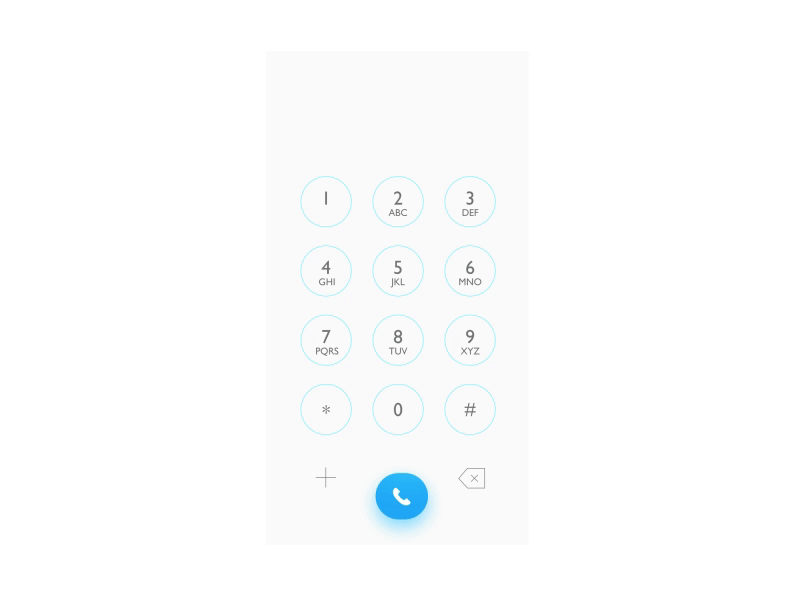 Dial Pad Animation animation daily ui dial pad ildiesign ildiko ignacz ui ui practice ux